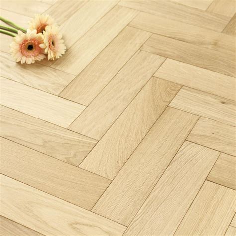 70mm Unfinished Engineered Oak Parquet Block Wood Flooring 0