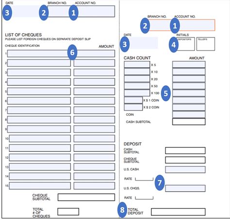 How To Fill Out A Bank Deposit Slip Finder Canada
