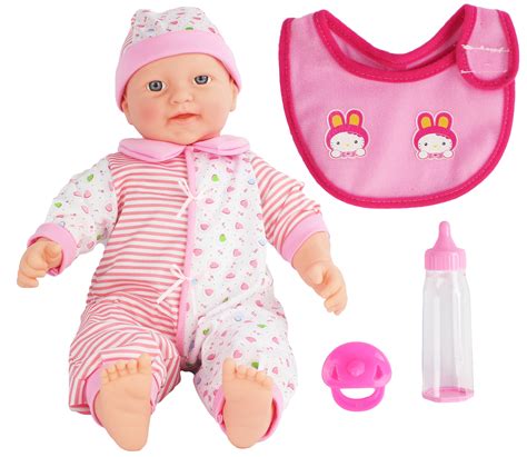 17 Battery Operated Pretend Play Toy Baby Doll Baby Sounds Soft