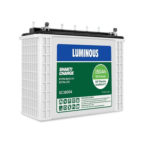 150 Ah Luminous Lpt 18054 Battery Rs 9899 Piece Ganapathi Enterprises
