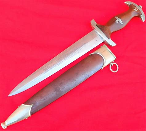 Nazi Germany Ground Rohm 1st Model 1933 Sa Dagger With Scabbard By