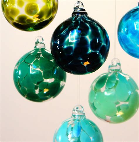 Hand Blown Glass Ornaments ~ These Would Be Great Hanging In A Window Glass Bauble Glass