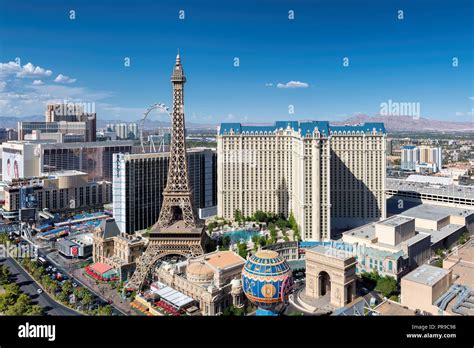 Las Vegas Strip Skyline In Nevada Stock Photo Alamy