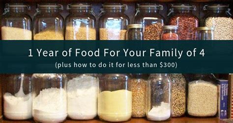 Here's the deal, we all have. The Best 1 Year Emergency Food Supply for Families (4 ...
