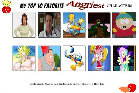 My Top Ten Angry Characters By Shadowangel33 On Deviantart Vrogue
