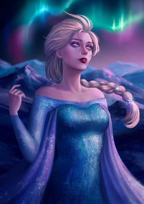 Elsa Fanart By Paula M Ntym Ki Disney Princess Anime Disney Princess Art Disney Frozen Elsa