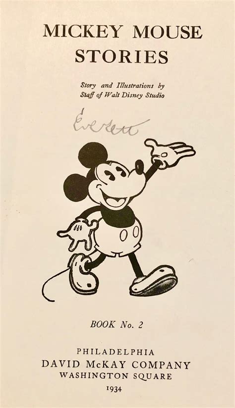 Vintage 1934 Mickey Mouse Stories Book 2 1st Edition Walt Disney