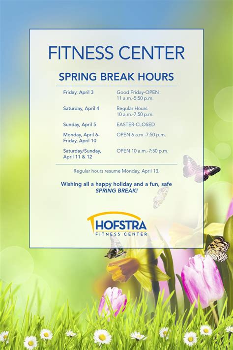 Fitness Center Spring Break 2015 Hours By Hofstra University Issuu