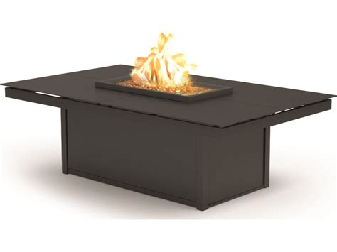 Homecrest Mode Aluminum 60 W X 36 D Rectangular Coffee Fire Pit Table Hc133660l