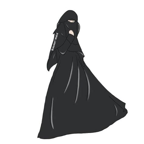 Bidadari Kartun Muslimah Bercadar Terbaru 50 Gambar Kartun Muslimah