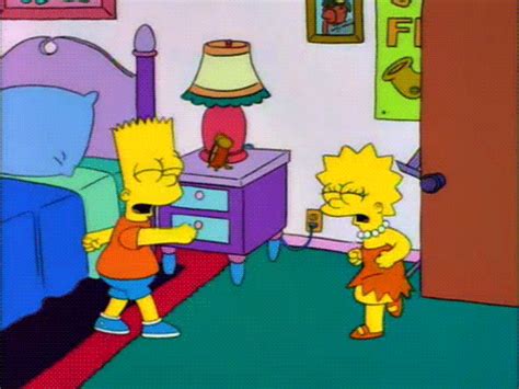 The Bart Vs Lisa Fight From The Simpsons But In A Wrestling Match