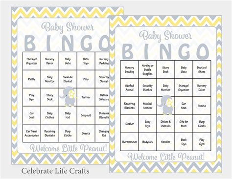 Bingo Juegos Para Baby Shower Mixto Modernos 10 Juegos Divertidos