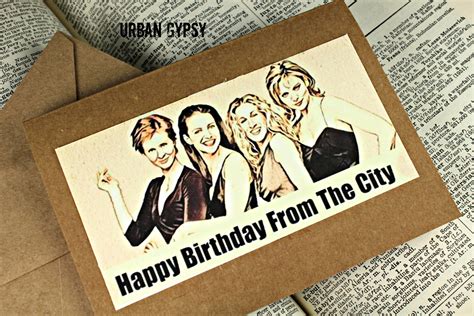 Sex In The City Humor Greeting Happy Birthday Card Stationary