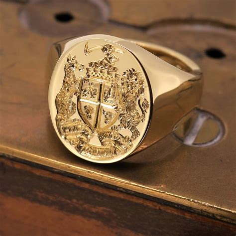 Coat Of Arms Signet Custom Signet Ring Signet Ring Rings For Men