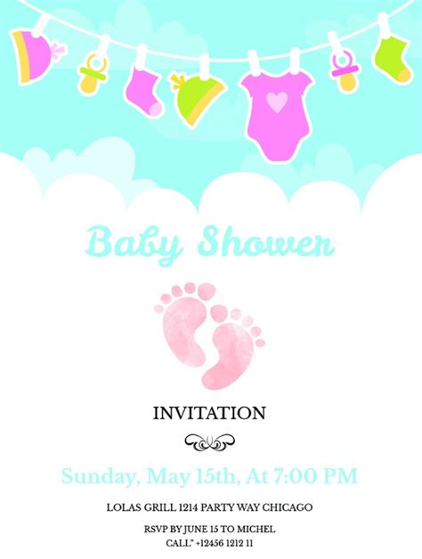 By doing this, all the design elements used on. 14+ Free Printable Baby Shower Invitations | Free ...