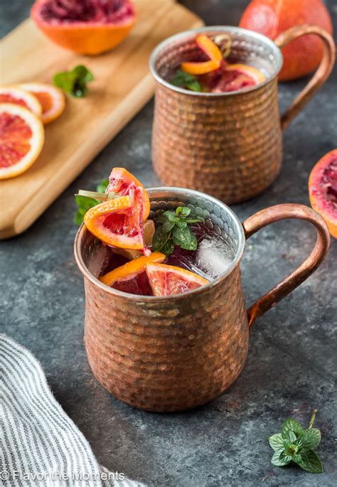 Blood Orange Moscow Mule Flavor The Moments