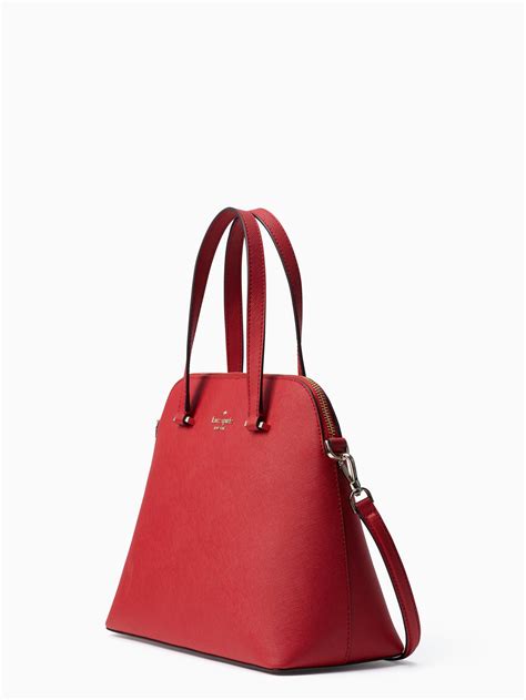 And, you can score a large kate spade bifold wallet for just $35 with any handbag purchase when you use promo code makeamatch at checkout! Kate Spade Maise Medium Dome Satchel in Red - Lyst