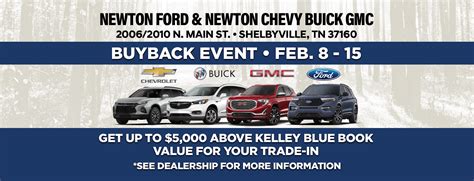 newton ford and chevrolet buick gmc buyback event shelbyville tn