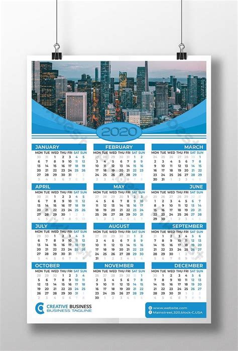 Sekian dulu postingan tentang template kalender 2021 semoga bisa bermanfaat dan berguna bagi. Download 10+ Template Kalender 2020 PSD, CDR, Dan EPS — DYP.im