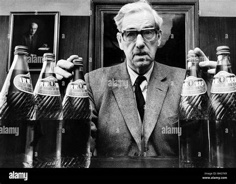 Robert Barr Of Barr S Irn Bru With Bottles Circa 1970 Stock Photo Alamy