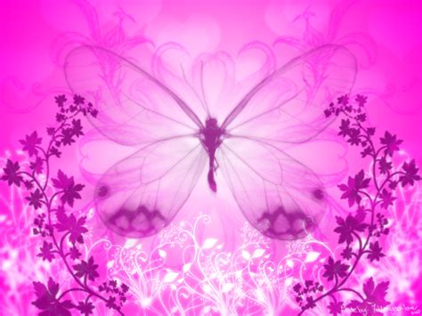 Download Pink Butterflies Wallpaper Baby Background By Anthonycarr