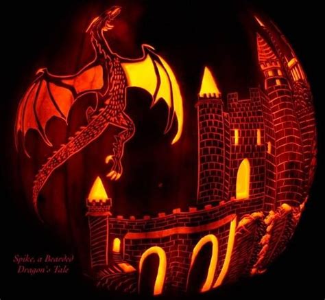 Dragon Castle Pumpkin Carving Pumpkin Carving Pictures Amazing