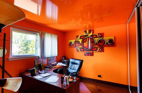 Hot Trend 25 Vibrant Home Offices With Bold Orange Brilliance