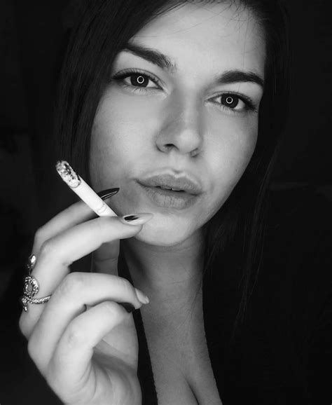 Women Smoking Smokers Attractive Glamour Nose Ring Fashion