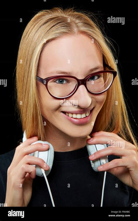 Beautiful Nerd Girl Glasses Hi Res Stock Photography And Images Alamy