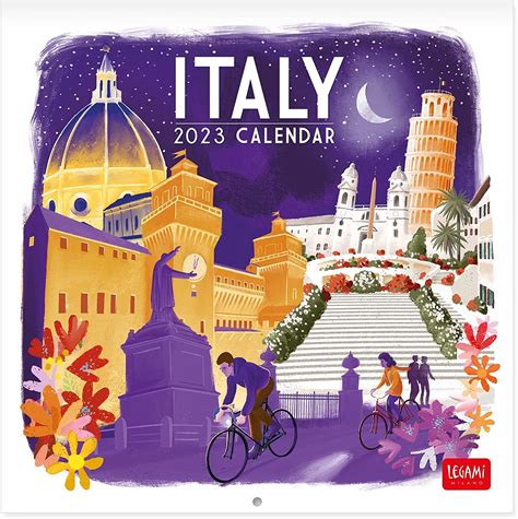 Uncoated Paper Italy Wall Calendar 2023 Office Products