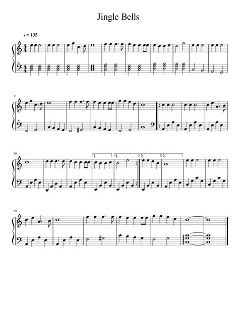 Here you have some very easy piano solo arrangements for beginners. Jingle Bells (Major to Minor Beginner Piano) Sheet music for Piano | Download free in PDF or ...