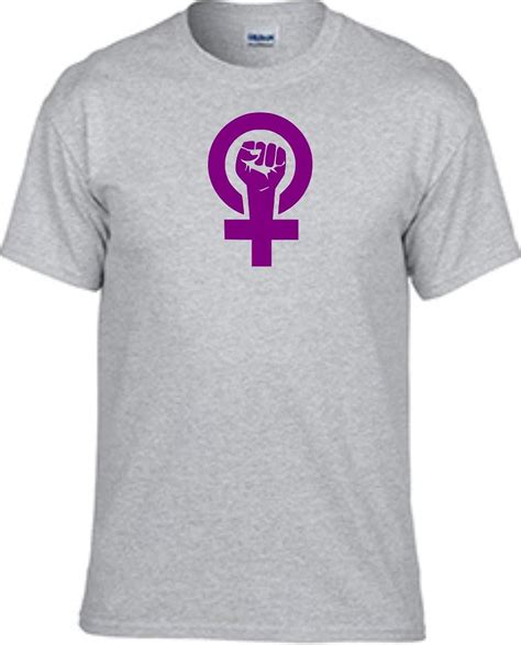 Feminist Girl Power Womens Rights Advocates Purple Design Womens Grey T Shirts At Amazon
