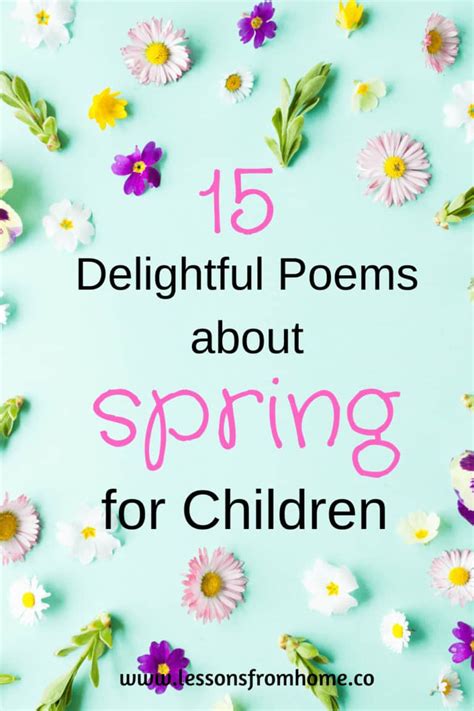 15 Delightful Spring Poems For Children
