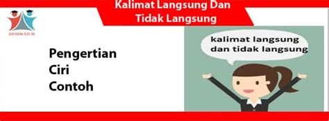 Kalimat Langsung Dan Tidak Langsung Visi Kedepan