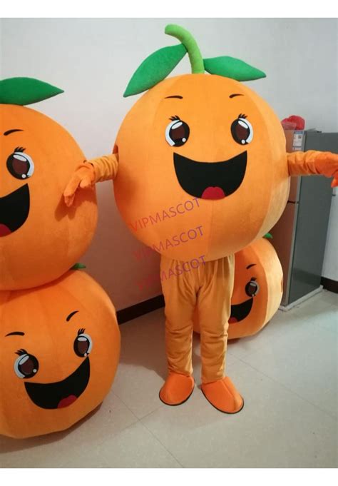 Orange Fruit Mascot Costume Suit Size Mascot Costume Suit Fancy Dress