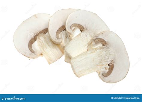 Sliced Button Mushrooms Stock Photo Image Of Food Button 5375372