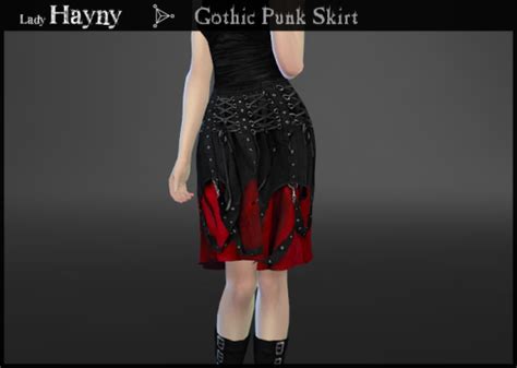 Gothic Punk Skirt By Hayny Sims 4 Nexus