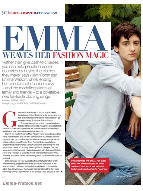 You Magazine Emma Watson Photo 10188013 Fanpop