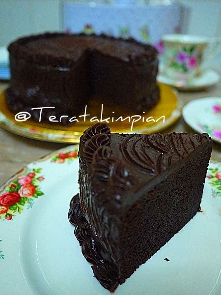 If making a layer cake, please double the recipe. TERATAK IMPIAN -: :-: Moist Chocolate Cake...Resepi 3