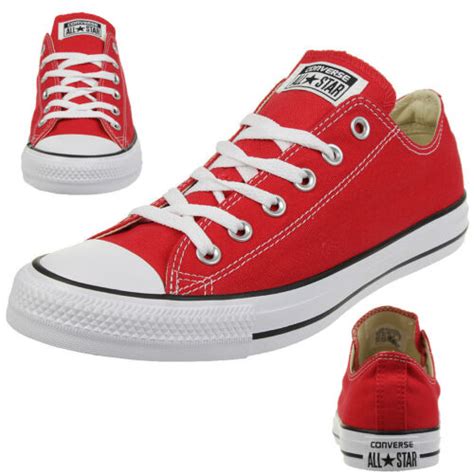 Converse All Star Ox Chuck Schuhe Sneaker Canvas Red M9696c Ebay