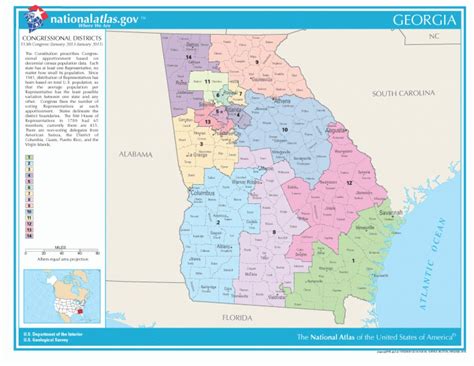 Georgia Congressional Districts Map See Us House Representative In