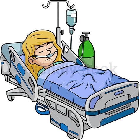 Blonde Girl In Coma In Hospital