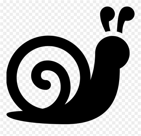 Download Graphic Black And White Library Snail Vector Silhouette