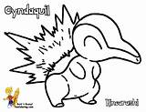Pokemon Coloring Pages Cyndaquil Starter Colouring Fire Kids Big Print Typhlosion Mew Color Beginer Chikorita Ampharos Boss Totodile Printable Gold sketch template