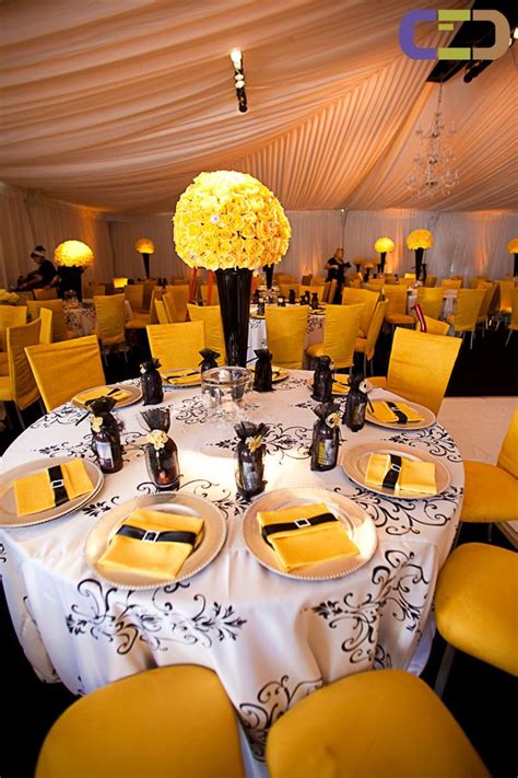 282 Best Images About Black And Yellow Weddingsreception On Pinterest