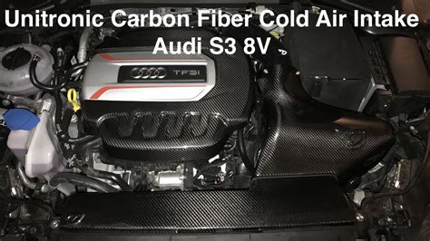 Unitronic Carbon Fiber Cold Air Intake Sound Audi S3 Youtube