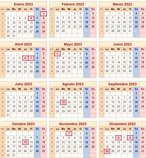 Calendario Laboral 2023 Tendrá Al Menos Cinco Fines De Semana Largos