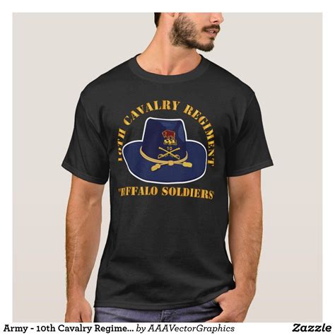 Army 10th Cavalry Regiment W Cav Hat T Shirt