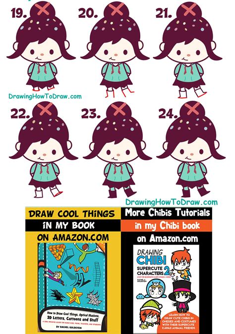 If you are looking to add some distortion effect or glitch effect to your text or images, these sets of snippets are just the thing for you. How to Draw Cute Kawaii Chibi Vanellope (Glitch) from Wreck It Ralph 2 - Easy for Kids - How to ...