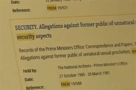 Westminster Sex Scandal ‘shocking File About Historic ‘unnatural